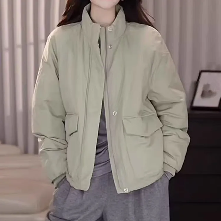 【商场同款】2025新款立领常规冬季棉衣宽松秋冬新雪丽棉服外套女