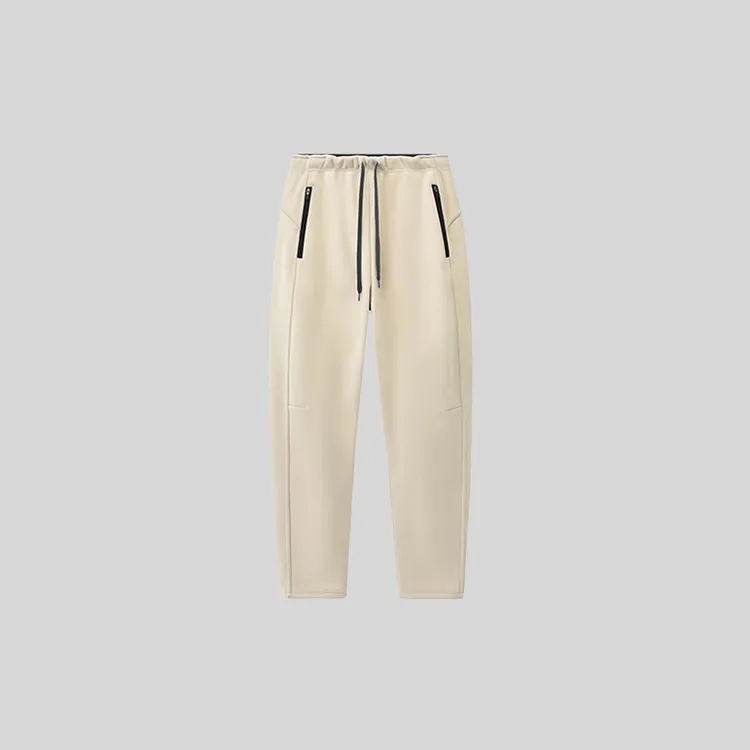 Ann&Chelle/德绒防风裤”冬季加绒重磅户外情侣显瘦弯刀裤男女同款