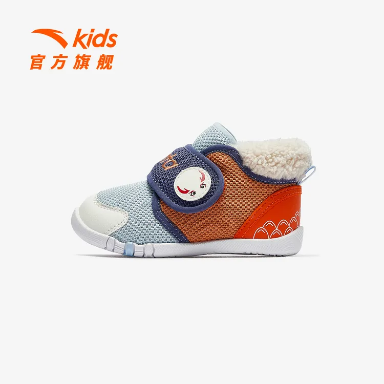 不倒翁安踏儿童男婴童棉鞋2025冬款上新保暖男宝宝二棉高帮学步鞋