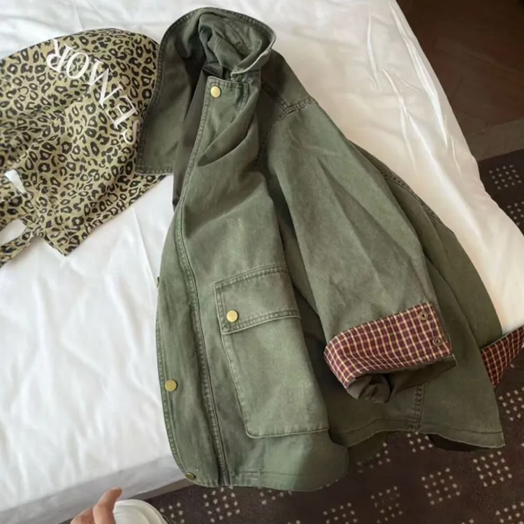 工装风衣外套女2025新款巨好看的今年流行爆款小个子高级感中长款