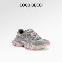 COCO BECCI  2025秋冬新款甜酷满钻老爹鞋