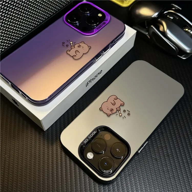 佛系水豚适用苹果16promax手机壳iPhone15硅胶14保护套17新款卡通