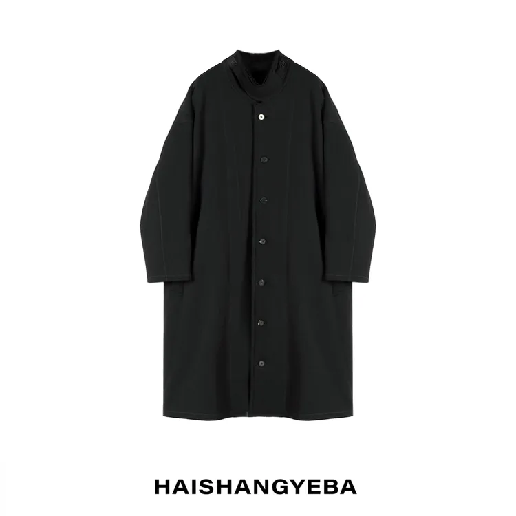 【海上叶爸】新款2025秋冬百搭羊毛男女同款宽松厚款保暖长款大衣