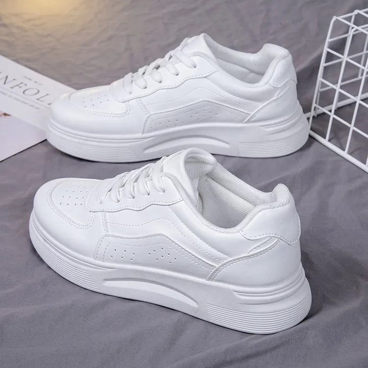 小白鞋春季秋季时尚女百搭板鞋夏季厚底女鞋韩版学生鞋运动鞋春