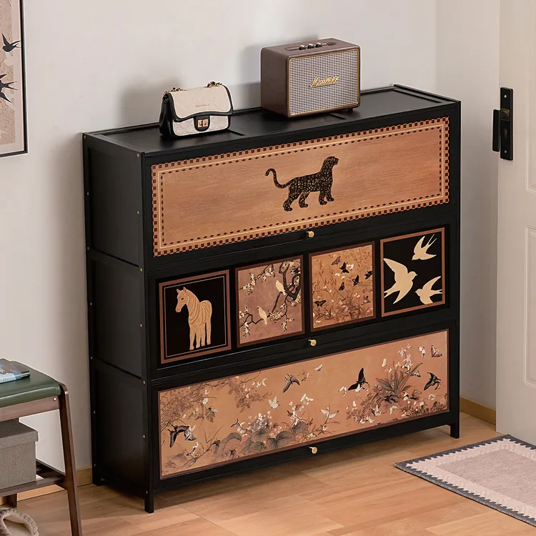 鞋柜家用门口入户收纳柜一体靠墙玄关鞋架子2025新款多层简易置物