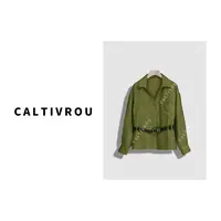 Caltivrou时尚翻领气质百搭气质衬衫-Y18598Y