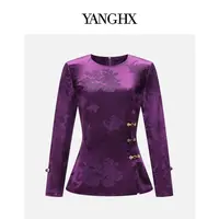 EDFNOT/杨红霞汝意HY新中式冠乐绉上衣HY25253