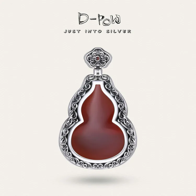 灯小炮 吊坠925银 【糖葫芦】东方美学葫芦吊坠(8342)商品图