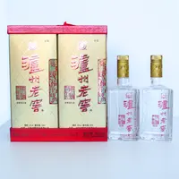 泸州老窖六年窖头曲酒礼盒装浓香型白酒 J 52度500ml*2