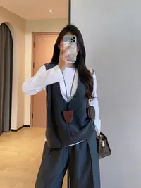 /深V麻花马甲/纯色无袖套头背心马甲女 胸围50 衣长60 95331 