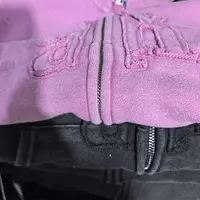 101415水洗连帽卫衣短款长袖