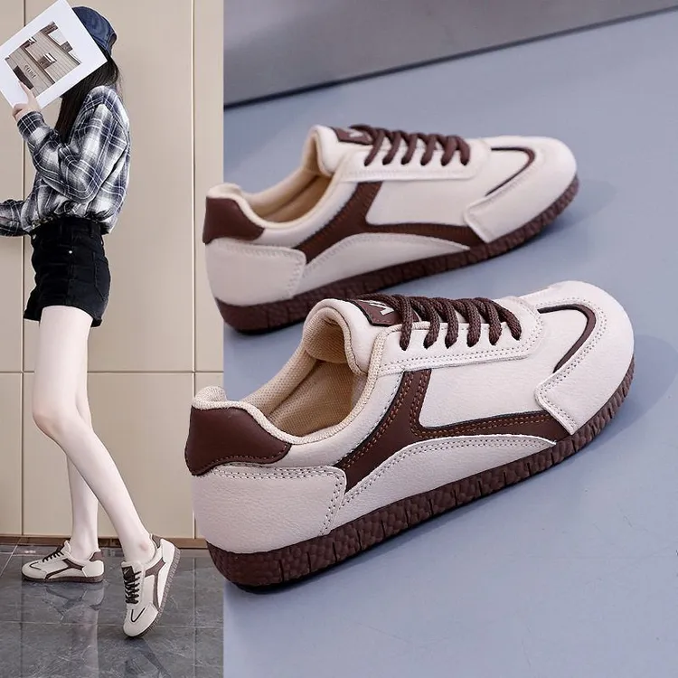 德训鞋子女2025秋季新款时尚百搭不累脚超火休闲运动小白板鞋M11