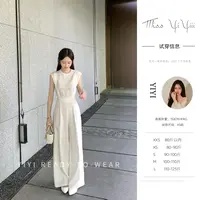 【织夏独白】<中秋国庆大狂欢>小个子针织百搭上衣显瘦阔腿背带裤