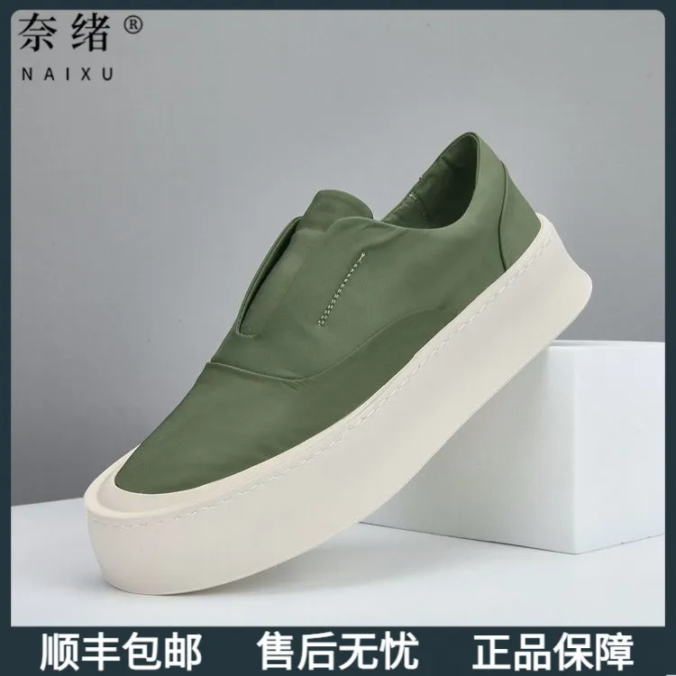 奈绪潮牌布鞋男夏秋新款一脚蹬冰丝布软底舒适百搭透气爆款休闲鞋