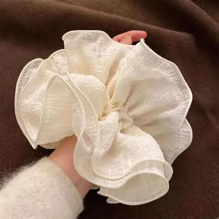 慵懒夏季~超大号大肠发圈女高级感韩系头绳2025新款头花气质皮筋 