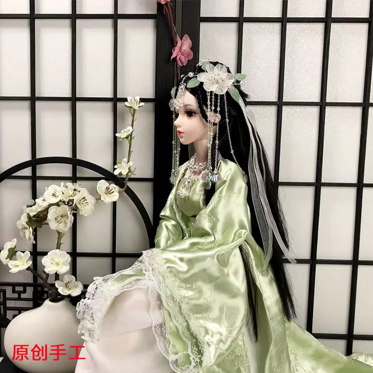 原创古风bjd娃娃中国风汉服公主玩具可换装人偶七夕女孩生日礼物