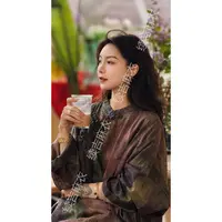 冬-续吉麻衣25-2524【风华绝代】苎麻立领盘扣复古宽松设计大袍子