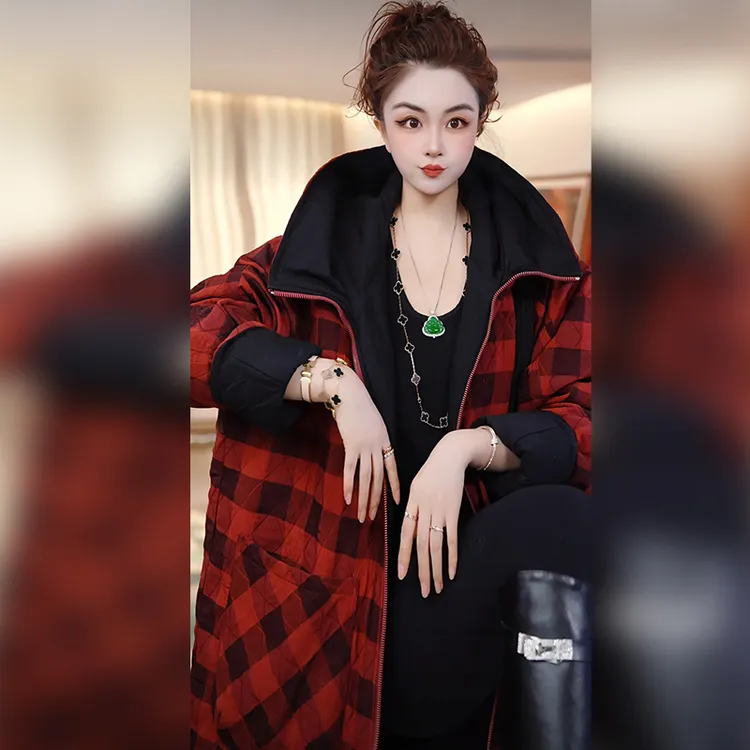 【Linda姐高端线】冬季时尚气质休闲双面穿棉服外套AF5WMF0279