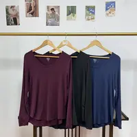 秋冬季简约风女打底T恤简约长袖打底2608