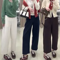 【ZMMY严选私服】秋冬款韩版百搭宽松显瘦垂感抽绳休闲裤5091905