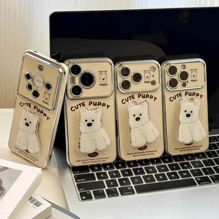 线条西高地适用苹果17pro手机壳华为p80视窗OPPO小米防摔荣耀vivo