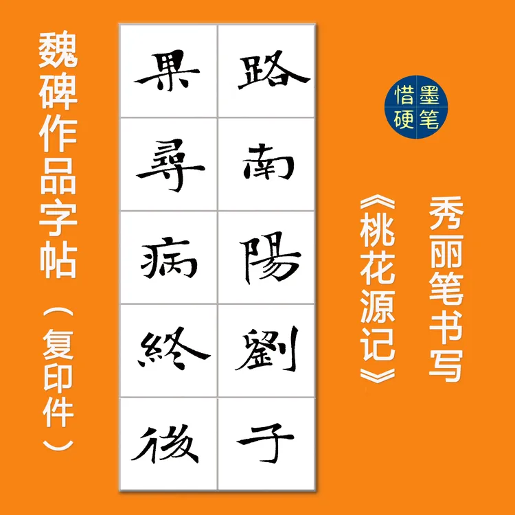 《桃花源记》魏碑硬笔字帖秀丽笔小楷临摹字帖张玄张黑女墓志风格