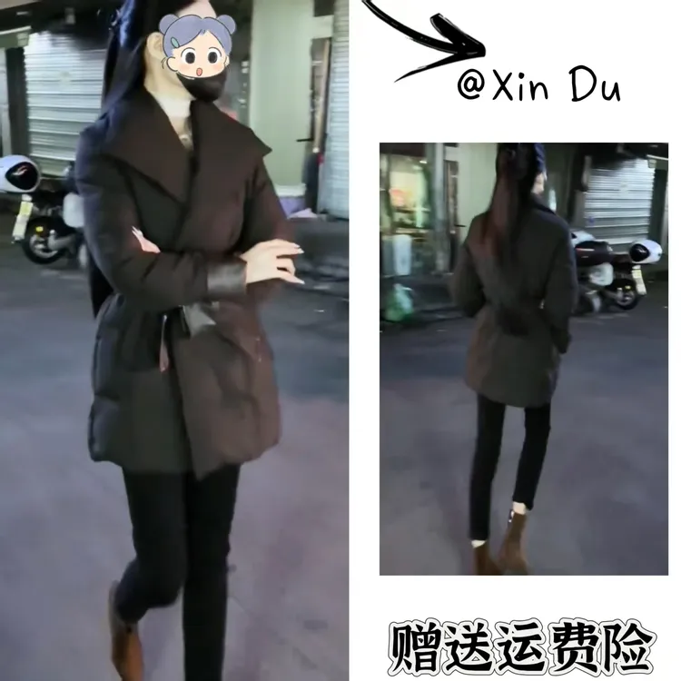 2025秋冬季新款时尚显瘦气质女士网红洋气棉服百搭款D24437