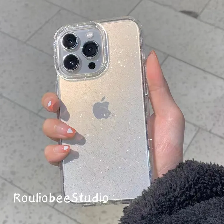 欧克里里高级细闪适用苹果14/15/16promax手机壳iphone12/13软壳