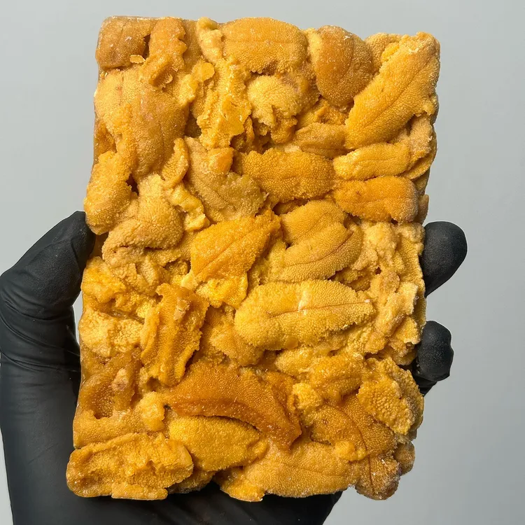 大连鲜冻纯紫海胆肉配料干净无鸡蛋速冻锁鲜鲜嫩保价囤货产地直发