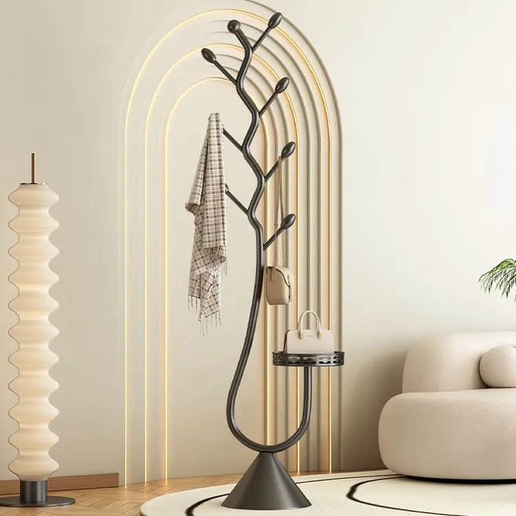 衣架家用挂衣架落地卧室立式空间利用神器室内意式轻奢高级衣帽架