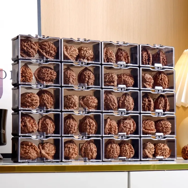 首饰盒/箱 文玩核桃专用收纳盒透明亚克力狮子头佛珠存放养珠盒