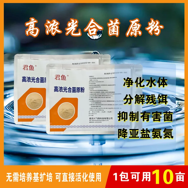 高浓消灭用药光合菌原粉水产养殖分解残饵调水净水