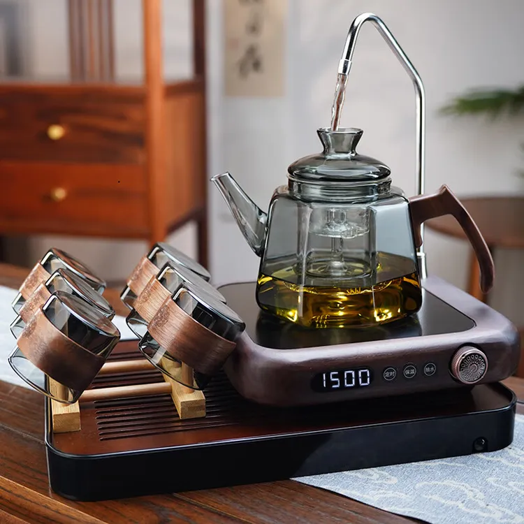 全度煮茶壶套装煮茶器2025新款自动上水煮茶炉玻璃烧水壶蒸煮一体