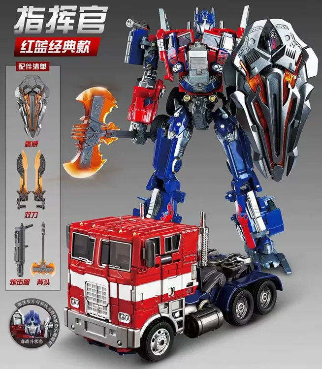 平头擎天柱变形金刚机器人M01联盟指挥官合金版汽车男孩玩具手办