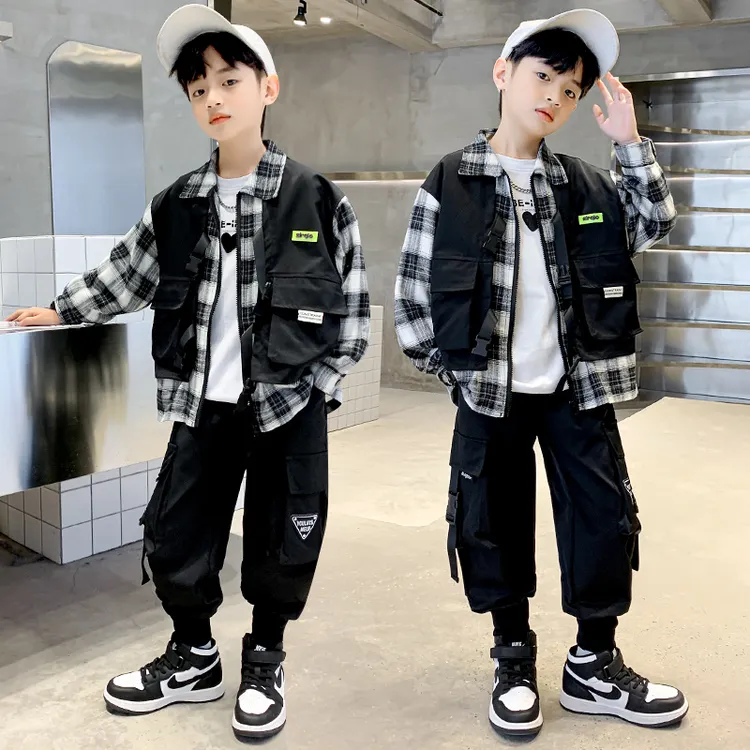 MK&UR.BV儿童装男童秋装套装新款中大童运动男孩秋季衣服酷帅气潮