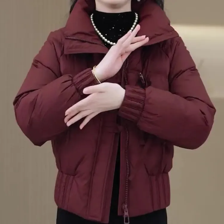 冬季短款小棉袄女新款百搭减龄修身棉衣棉服韩版加厚保暖外套女款