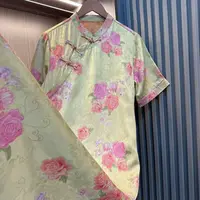 承欢-新款提花复古宽松气质连衣裙