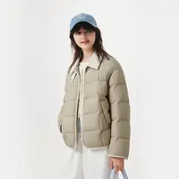 坦博尔25年轻薄时尚女款巴恩风羽绒服TB5330226Z
