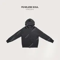 TFF X FS 日系复古感三合一菱格棉质连帽修身长袖棉服 825FW739 *