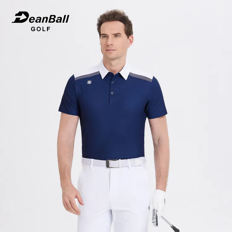 DEANBALL高尔夫时尚男短袖夏新款速干弹力T恤POLO运动GOLF球衣服