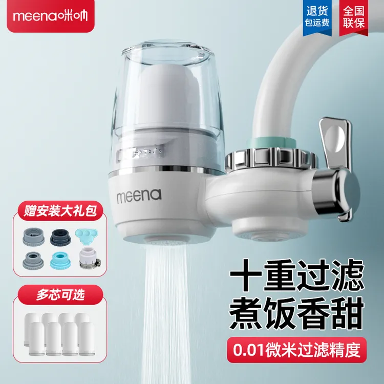水龙头过滤器家用宿舍通用厨房自来水净化器双出水前置浴室净水器