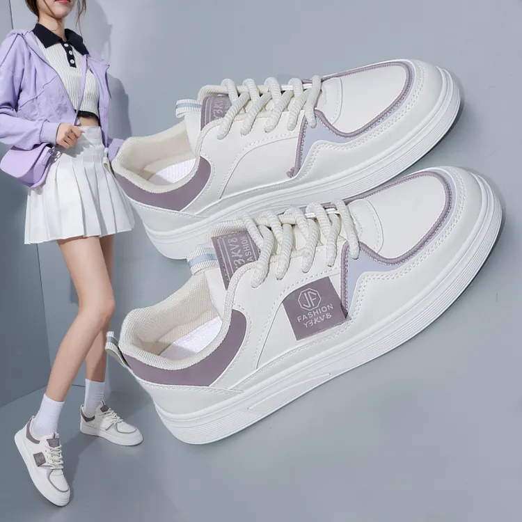 小白鞋女2025秋季新款爆款百搭加绒运动平底软底秋冬潮鞋韩版板鞋