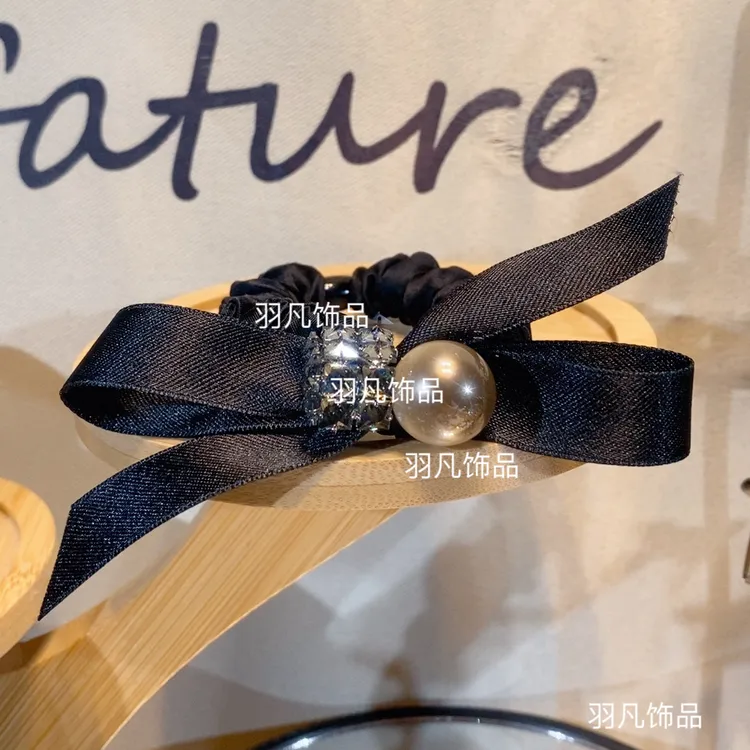 羽凡原创2537欧美风发圈头饰甜美风小香风日韩轻职风可爱发绳发饰