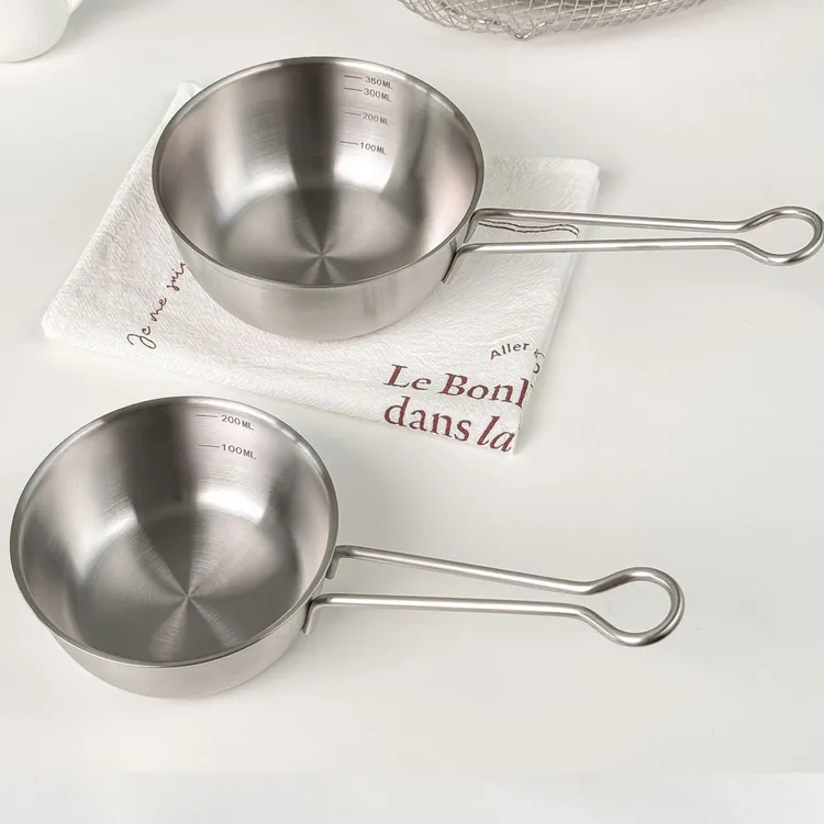 高品质18/10不锈钢计量杯烘焙巧克力融化器200和350mL二种规格