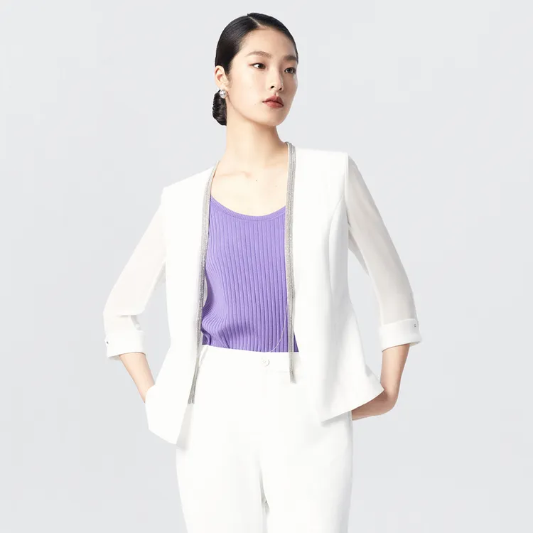 娜尔思.灵三醋酸西装外套女职场通勤上衣年秋季新款LA01511V0