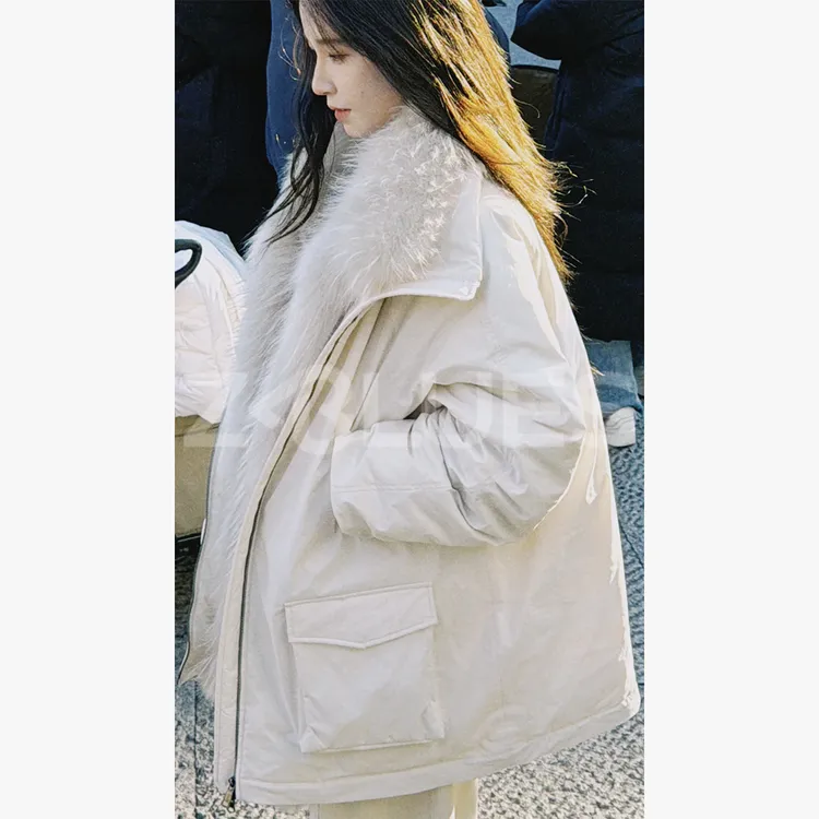 Z.blues【梦中情派】巨丰盈可拆卸毛领鹅绒派克服YZAO0007