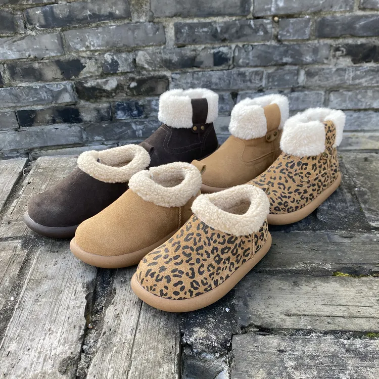 【小土豆 】儿童棉鞋2025冬季新款男女童加绒保暖休闲鞋时尚豆豆鞋