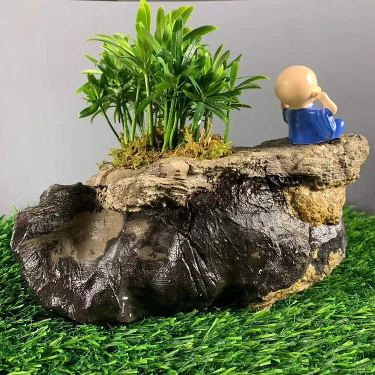 灵璧奇石花盆颗鱼缸     另外需要开孔属于定制产品不退换