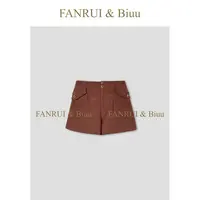 FANRUI/泛芮「漫游拾光」100棉时髦高级感原创百搭高腰短裤女B17511