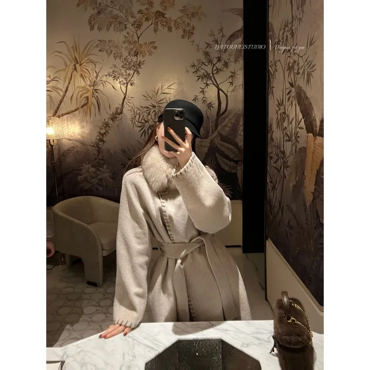 【DATOUHEI 秋冬新品】“摩卡奶芙"双外套狐狸毛领D225M19103